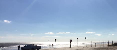 Beach nearby, sun-loungers