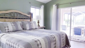 5 bedrooms, desk, iron/ironing board, travel cot