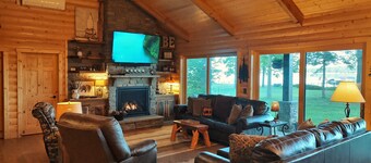 Vacances à la cabine, confortable. . .Nrthwds Upscale Charming 4 Bdrm Lakefrt- Bone Lk