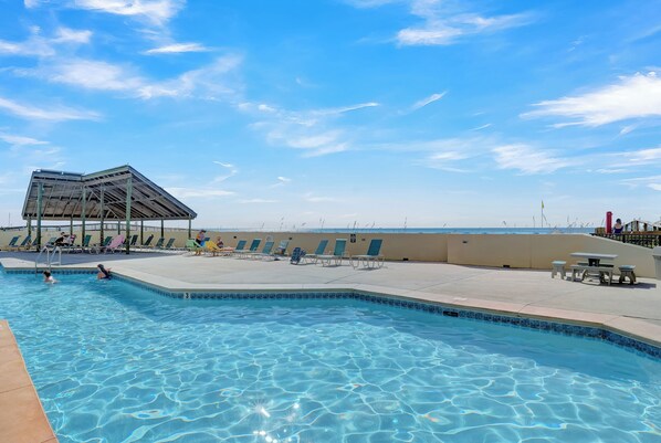 Indoor pool, a heated pool