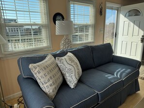 Smart TV, DVD player, books, video library