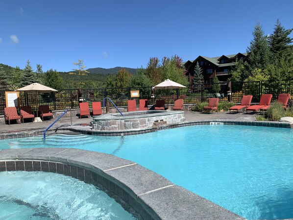 Indoor pool, outdoor pool