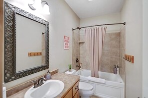 Hair dryer, towels