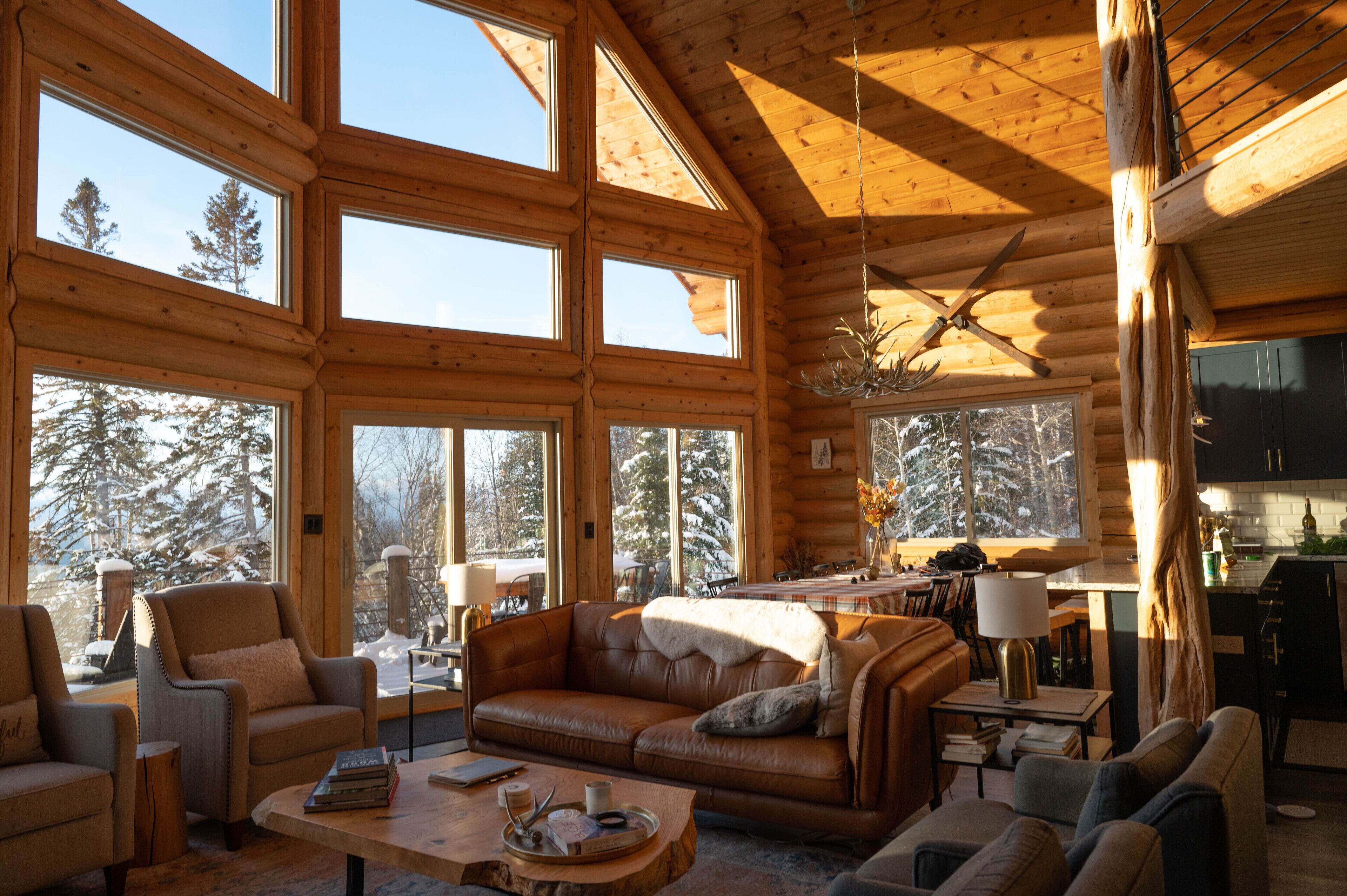 Lovely Log Home on 5 acres w/ Unreal Views of Lake Superior, 1.6 mi to ski hill