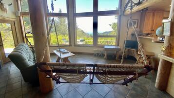 Smart TV, DVD player, video library, stereo