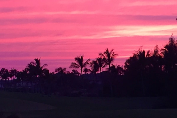 Sunsets are frequently spectacular