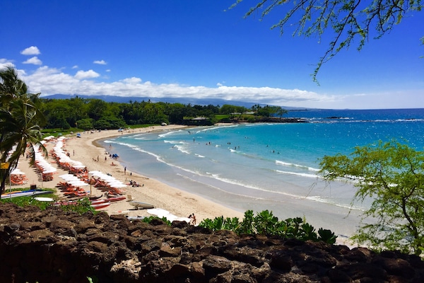 Mauna Kea Beach, 10 miles North. Next is Beach 67, Waialea, Hapuna & Mauna Lani.