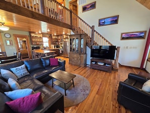 Smart TV, DVD player, video library - Rock Haven at North Street, Wooded Cabin Retreat in Old Forge, NY  (Old Forge)