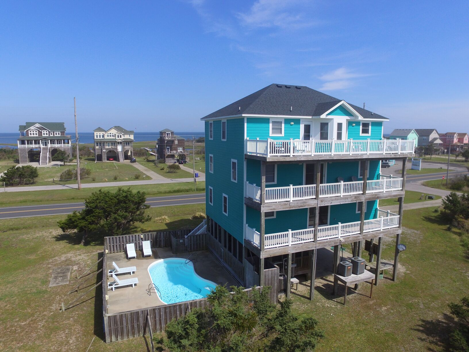 Oceanview Shore Beats Workin’. Dog Friendly Home w/ Pool, Hot Tub, Luggage Lift