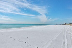 Vlak bij het strand