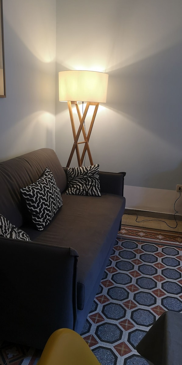 TV, lettore DVD, libri