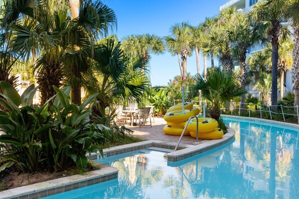 A heated pool