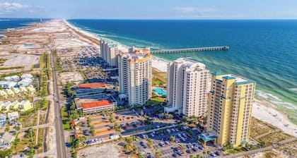 Beach Colony West 3E/ 2BR+2BA Gulf Front w/Beach Chair Service & WINTER RATES