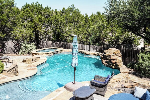 A heated pool