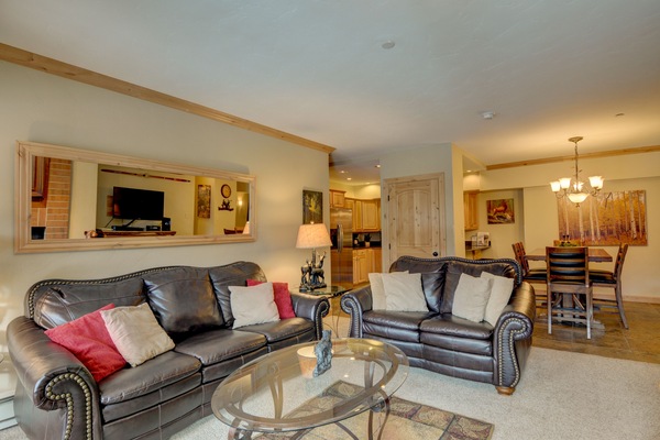 Living room with open floor plan (Pullout Sofa Bed)