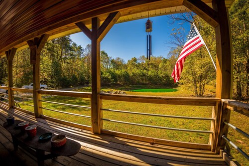 Unique & Private Cabin - Relax by the Cozy Fireplace!  Firepit & Pond! 6 Acres!