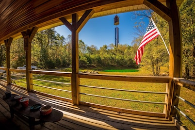 Unique & Private Cabin - Relax by the Cozy Fireplace! Firepit & Pond! 6 Acres!