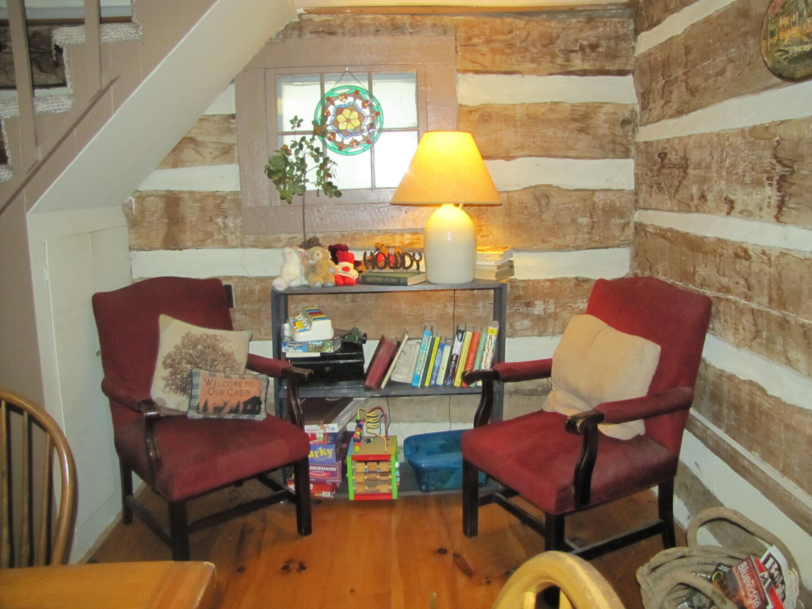 Log Cabin from the 1800's with modern amenities conveniently located.