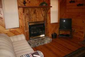 Smart TV, lareira, DVD player