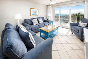 TV, DVD player - Gulf Dunes • Direct Beach View from 2nd Floor, Easy access to Pool and Beach, Free Bch Svc (Fort Walton Beach)