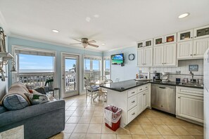 Interior - On the Beach... Balcony with Expansive Gulf and Sunset Views (1202) (Galveston)
