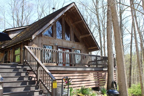 A couple's get-away in the woods.