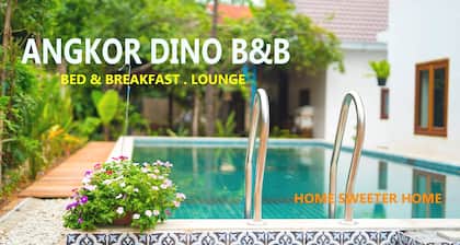 ANGKOR DINO B & B, VIP-YKSITYISKOHTA 3 Makuuhuoneen villa + uima-allas + BF + PICK UP