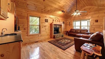 Télévision, cheminée