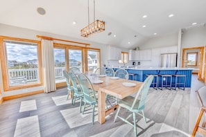 Dining - Oceanview Dog Friendly Home w/ Pool, Hot Tub, Elevator, Game and Media Rooms (Avon)