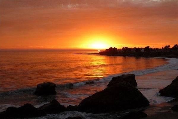 Sunset view from the deck.