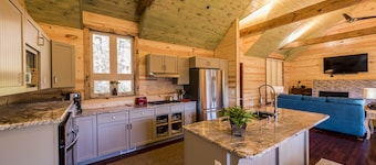 Luxury cabin above  Desoto Falls in Mentone,AL; Central Time  See “Overview”