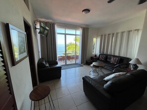 TV - Stunning ocean view 2 bedroom condo with spacious 2nd suite! Escape to paradise! (Chacala)
