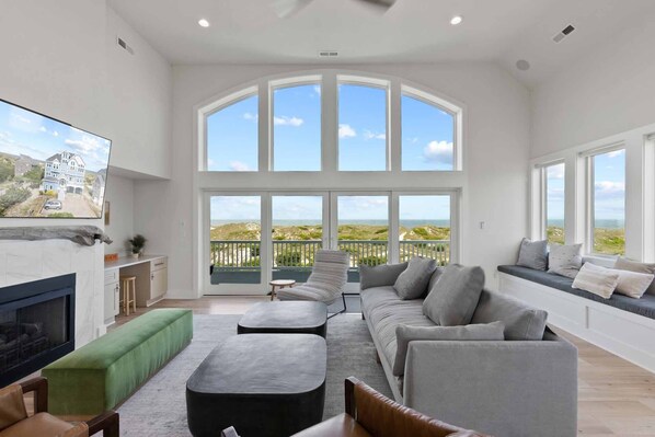 Smart TV, DVD player, books, video library