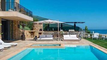 屋外プール、温水プール