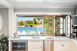 Fridge, microwave, oven, stovetop - Stunning Waterfront Luxury 5 Bedroom 4 Bath Home with Unbeatable Views (Kennebunkport)