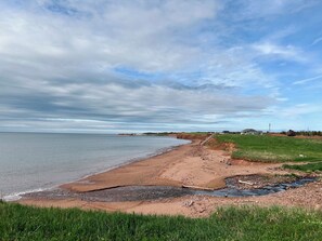 On the beach, sun-loungers - PEI Beach House on 14 acres  (Cape Wolfe)