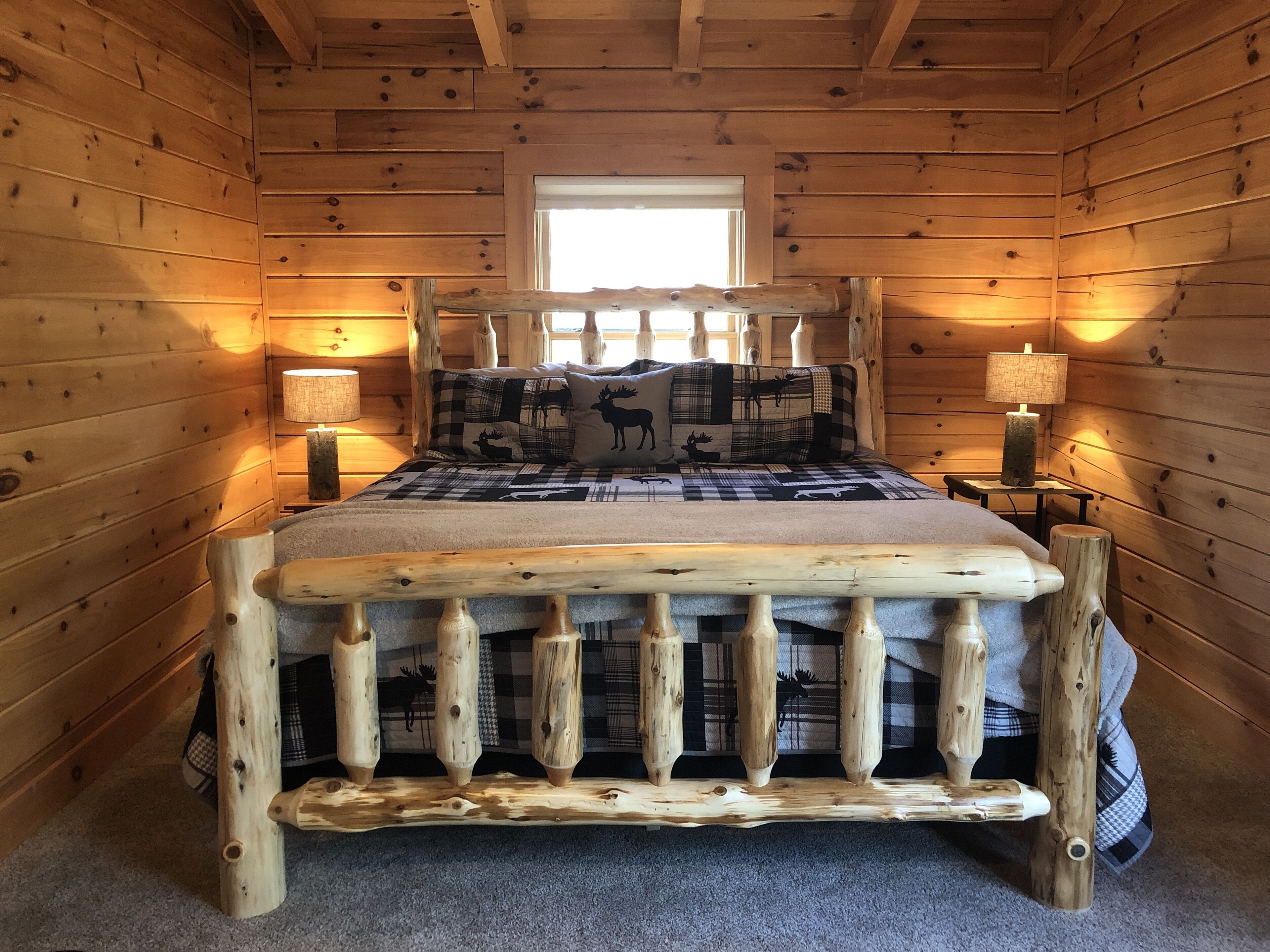  3 bedroom log home, mountain view, private on 2 acres