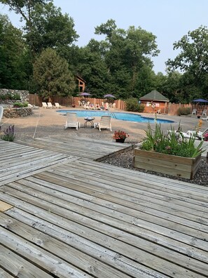 Indoor pool, outdoor pool
