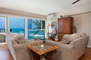 Smart TV, DVD player, books, music library