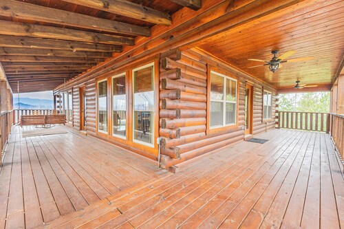 Cabaña Heavenly View con fogata al aire libre