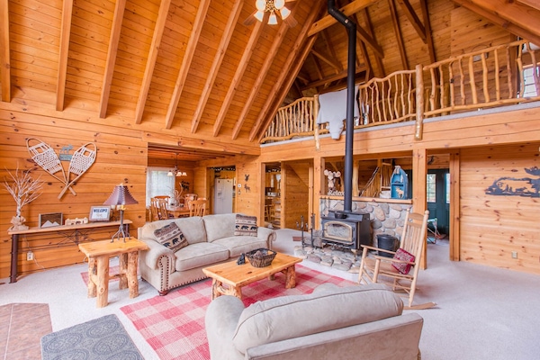Main floor living space. Welcome to the cabin!