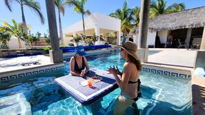 Una piscina riscaldata