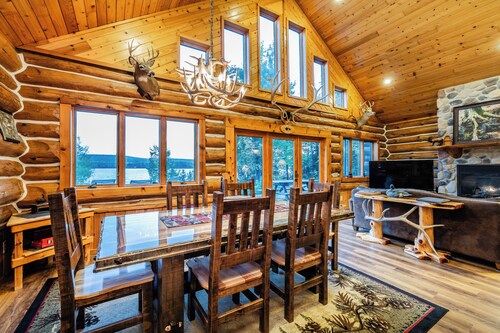 Custom Waterfront  full  Log Home State Licensed