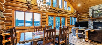Custom Waterfront  full  Log Home State Licensed