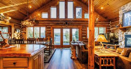 Custom Waterfront full Log Home State Licensed
