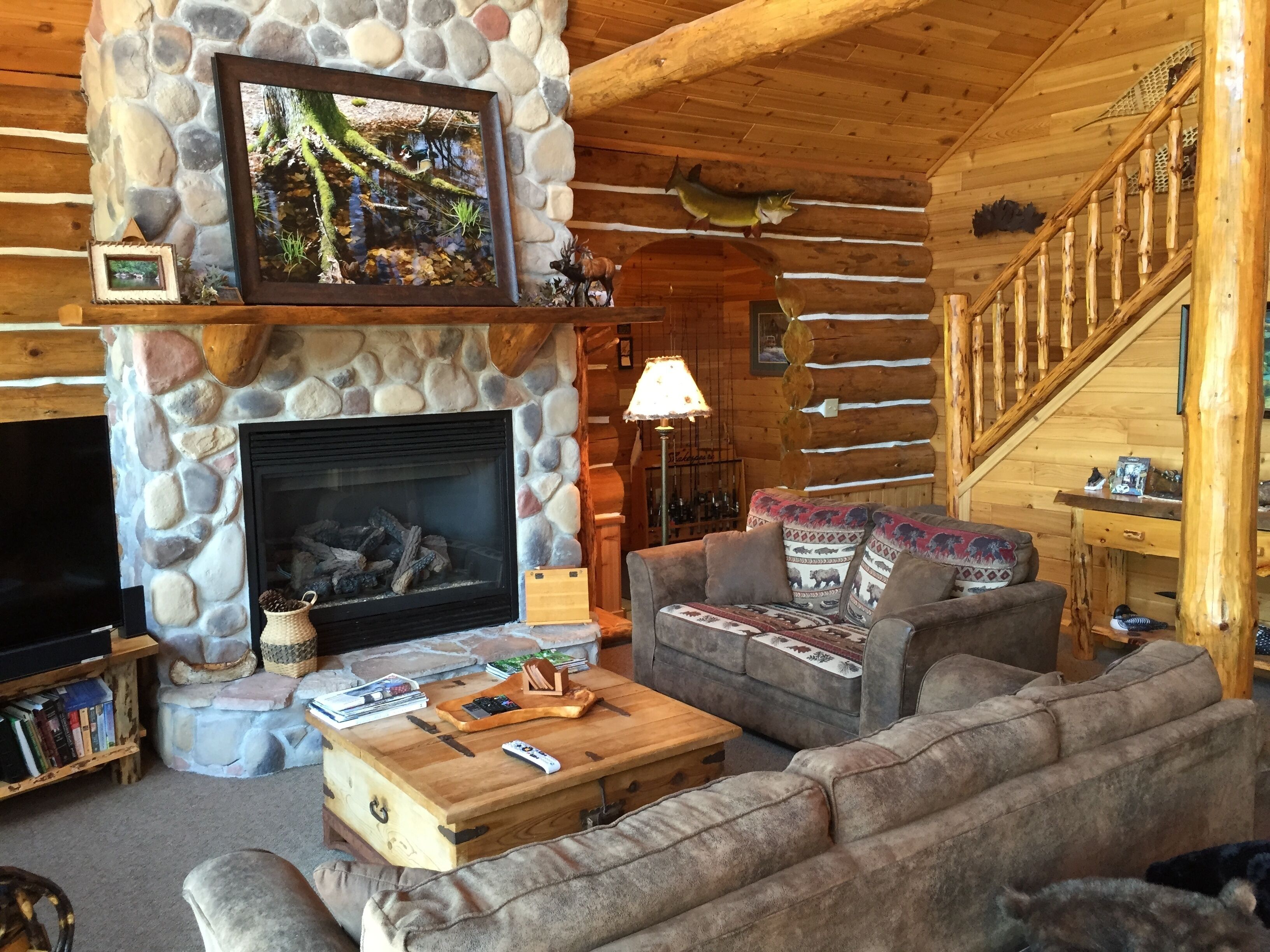 Custom Waterfront  full  Log Home State Licensed