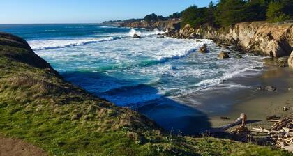 Pipers Reach! Accueil avec vue sur l'océan, à quelques pas de la plage de Shell et ... pour les chiens.