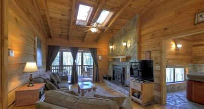 Secluded Bliss BirchTree Cabin with Indoor Hot Tub