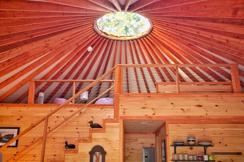 Big-Yurt Glamping on the Quiet-side of Acadia National Park!