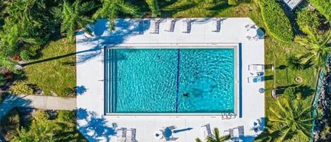 A heated pool
